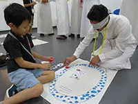 画像：キングサウード大学日本語学科学生との交流会