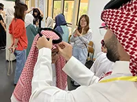 画像：キングサウード大学日本語学科学生との交流会