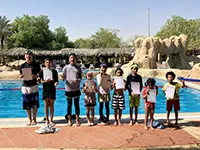 画像：水泳記録会