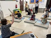 画像：全校集会・音楽活動